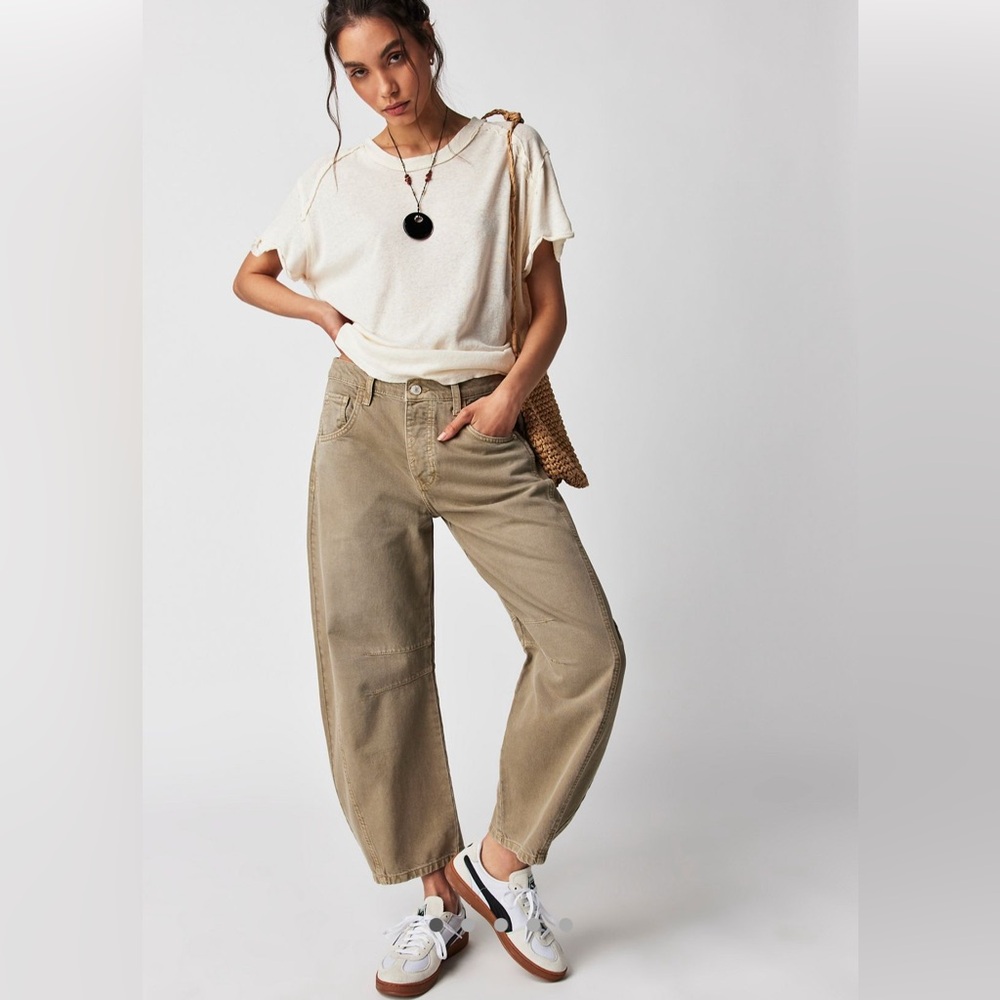 We The Free Mid-Rise Barrel Jeans